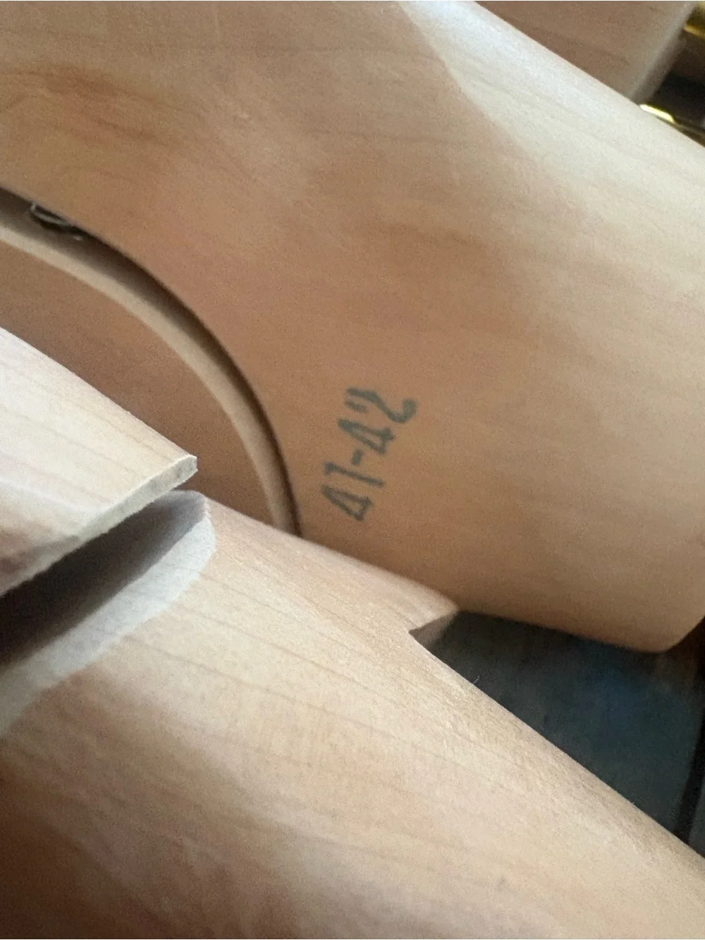 Lot of 3 pairs Shoe Trees for Men - Natural Brown 41-42